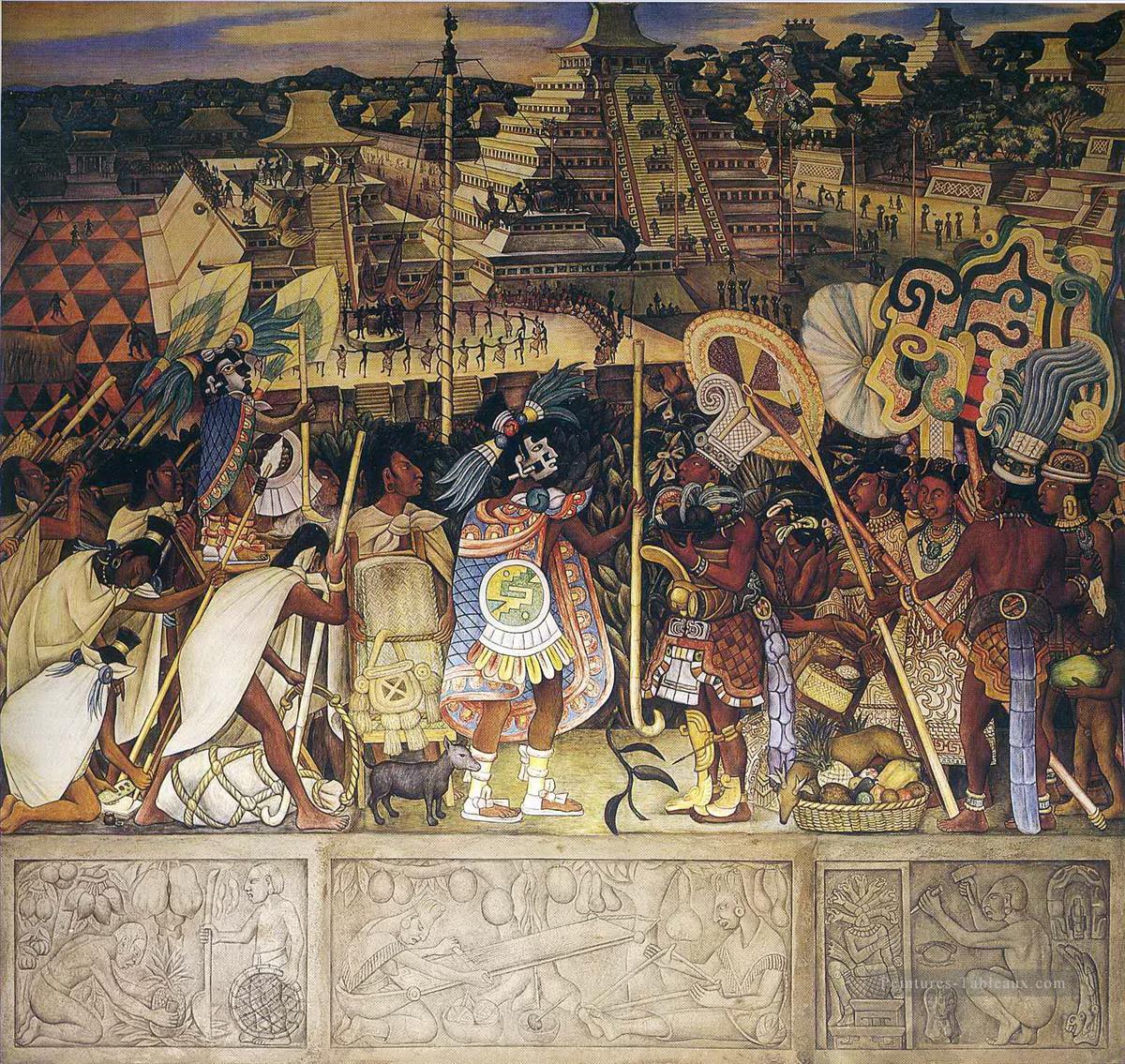 civilisation totonaque 1950 Diego Rivera Peintures à l'huile